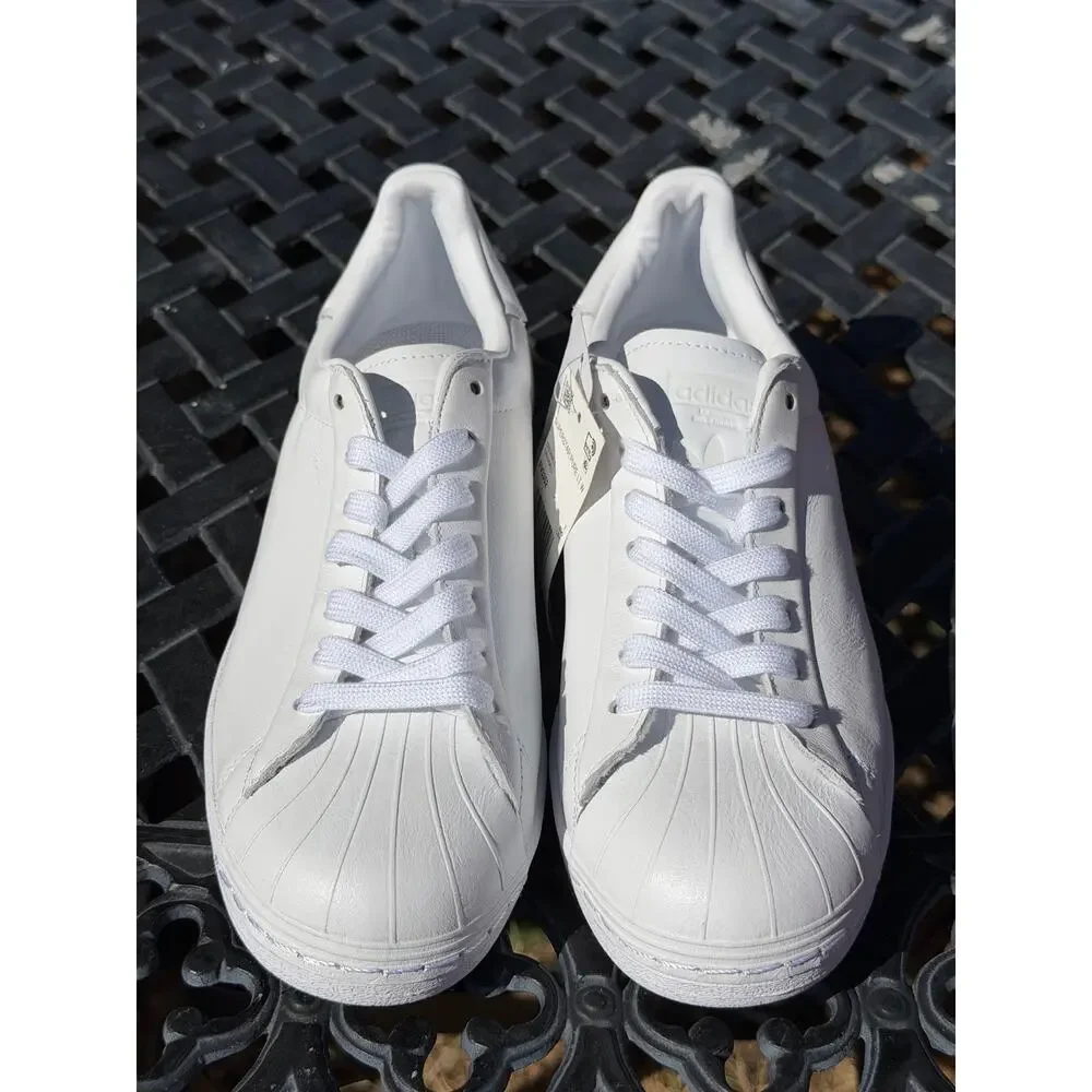 Adidas Superstar Pure Cloud White Gold Leather Sneakers FV3352 Mens 7 Womens 8